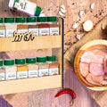 استاند 15 عبوة توابل - يمكن تثبيته على الحائط